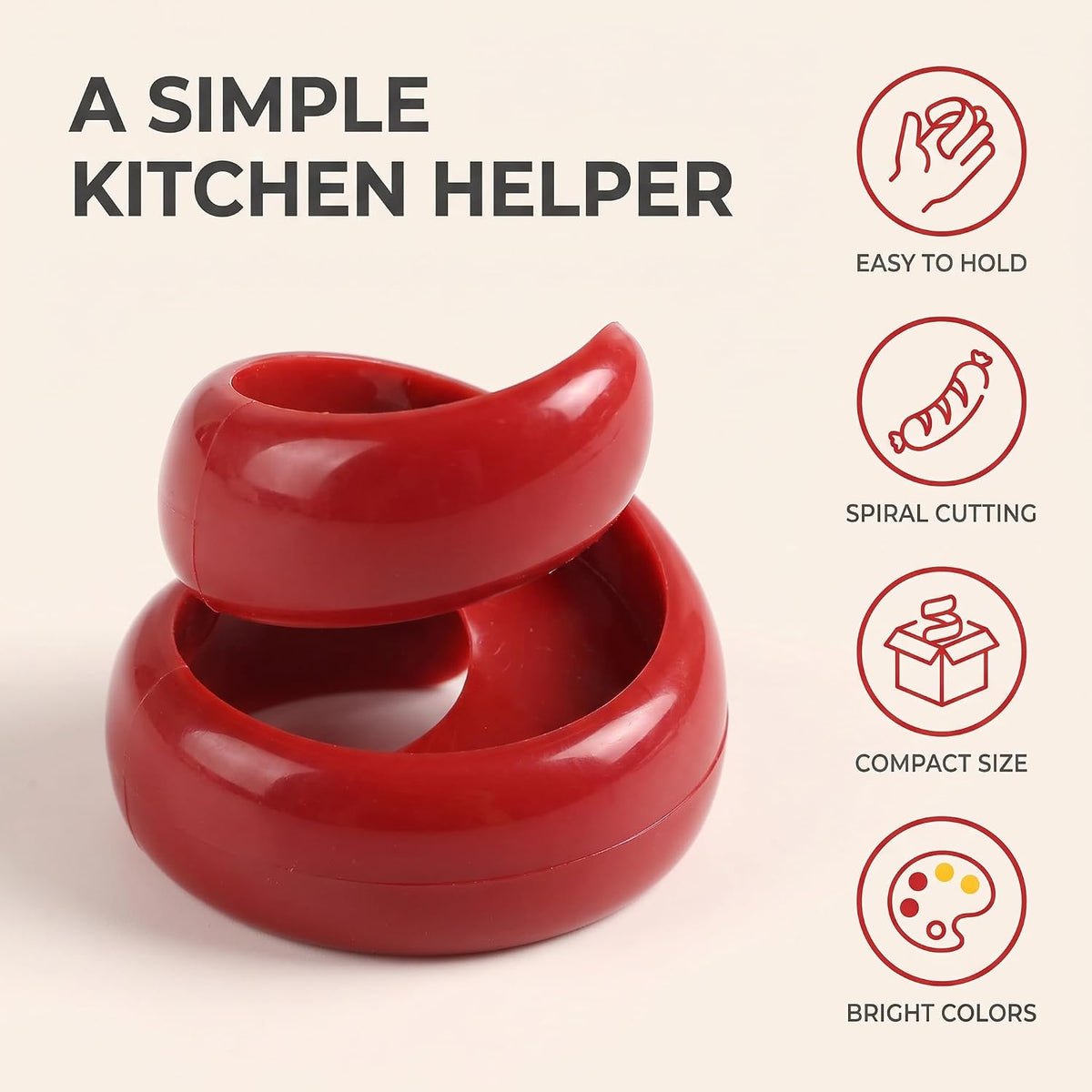 4Pcs Manual Fancy Sausage Cutter, Cyclone Barbecue Sausage Spiral Barbecue Hot Dogs Cutter Slicer Peelers, Peelers