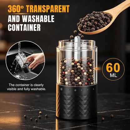 Rechargeable Electric Salt and Pepper Grinder Set 2 Pack, Kitchen Gadgets
