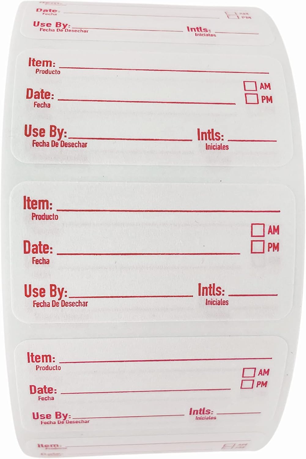 2x1 Dissolvable Food Labels, 1000 Label Stickers, Bottle Labels for Storage Bins, Sticker Labels for Food containers, (1000, Blue)
