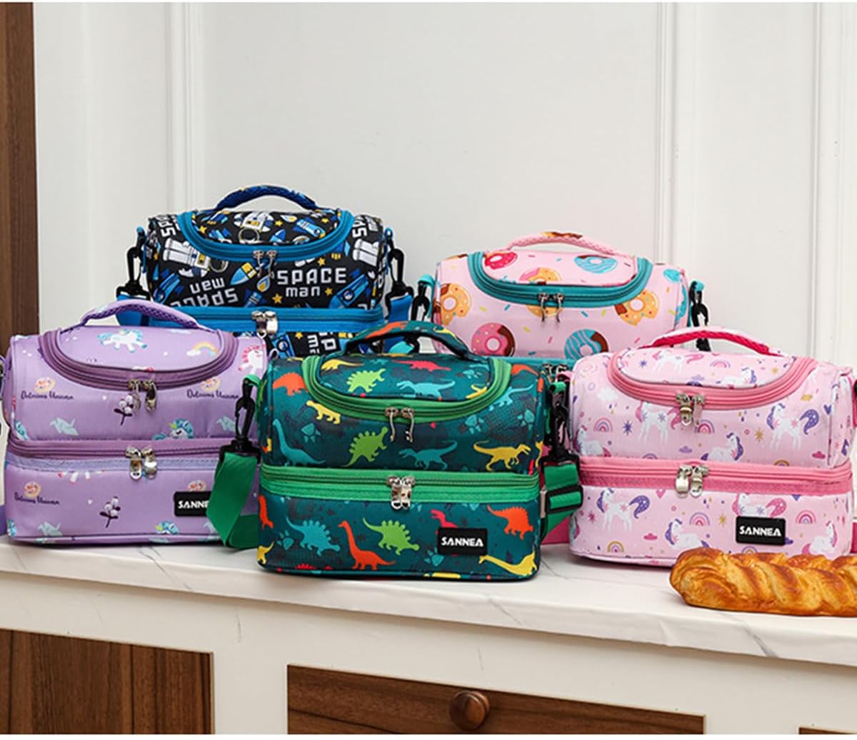 Lunch Bag for Kids Coole Lunch Box Tote for Women Girls Boys Children Student Insulated Bento Bag for School Work Picnic Outdoor Activities