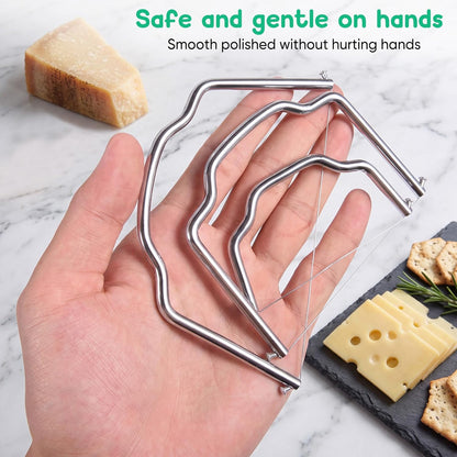 Cheese Slicer & Cheese Cutter Set 5.5/3.8/3.4 Inch（3Pcs）