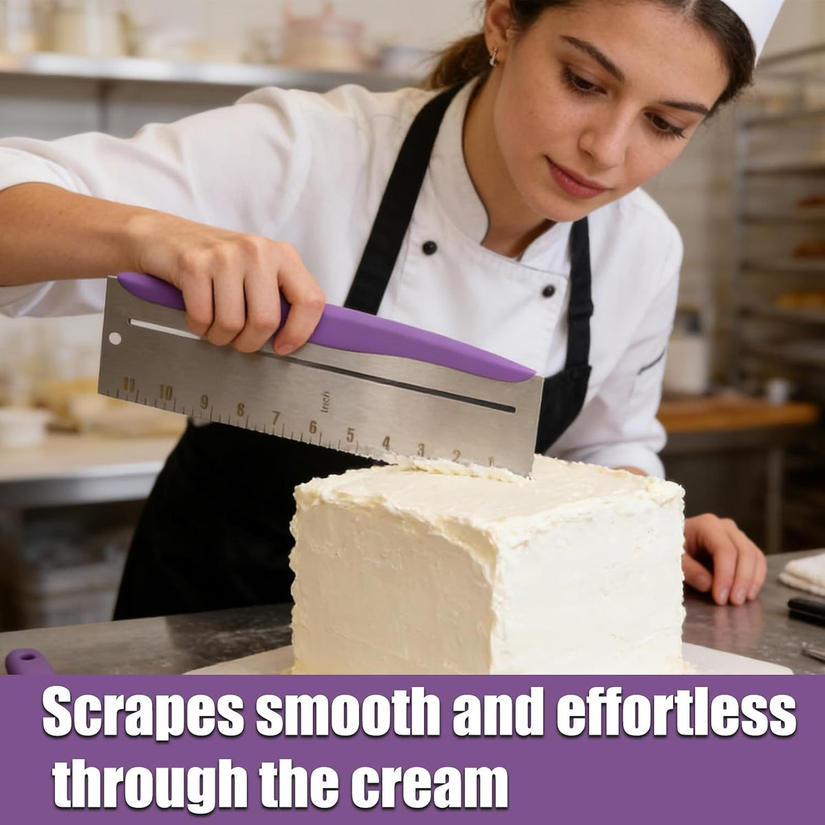 12 Inch Cake Scraper Smoother Stainless Steel