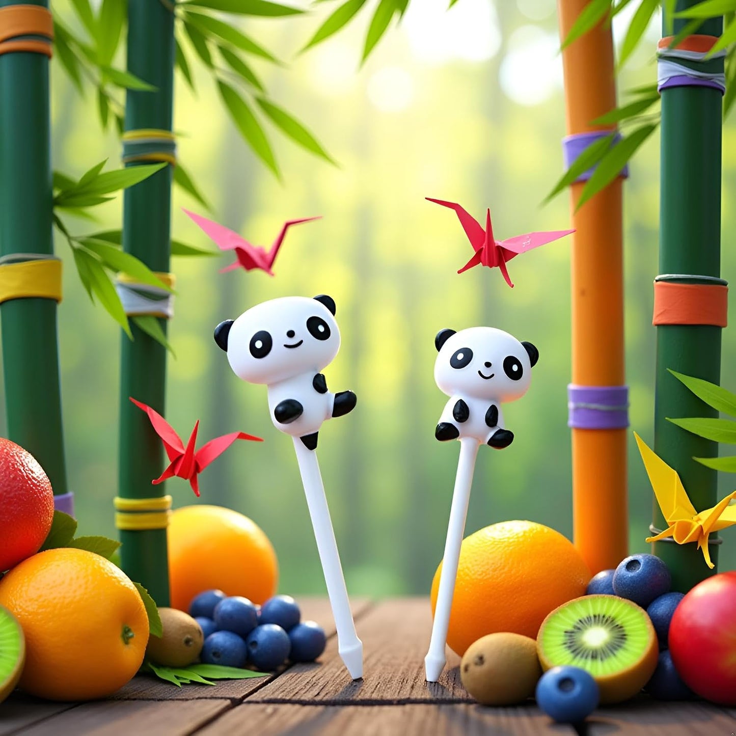 8Pcs Cute Fun Bento Picks Set, Food Picks for Kids,School Lunch Accessories, Cute Animal Fruit Toothpicks,Fruit Food Toothpicks, Lunch Bento Box Picks for Cocktail Picks Bar Tools and Drinkware