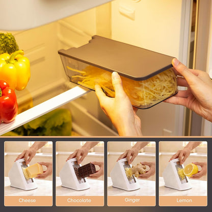 ONCE FOR ALL Safe Mandoline Slicer For Kitchen, Food Veggie Slicer, Gray