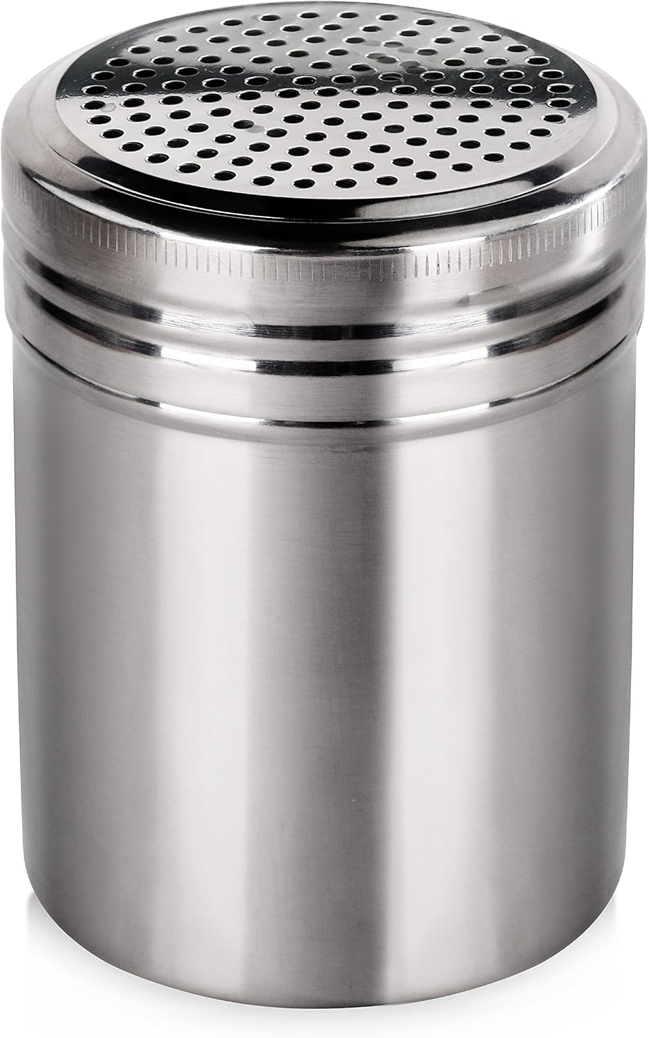 New Star Foodservice Stainless Steel Dredge Shaker, 10-Ounce, Set of 2