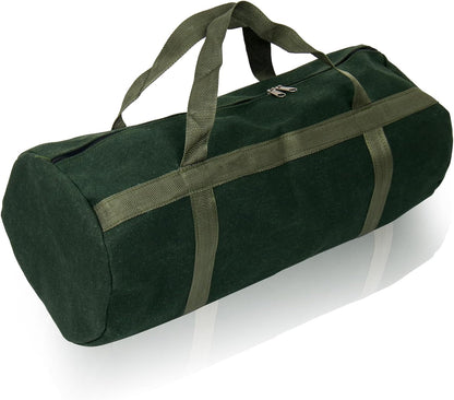 24" Grill Tool Storage Bag, Canvas, Black, Unisex, Classic Style, 60x24x24 cm/24 * 9.4 * 9.4 inches, Zipper Closure, Hand Strap, Perfect for Outdoor Grilling, Camping, Hiking