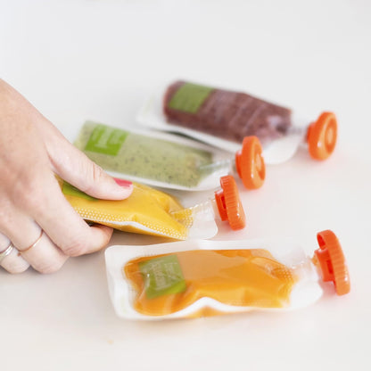 Infantino Squeeze Station for Homemade Baby Food, Pouch Filling Station for Puree Food for Babies and Toddlers, Dishwasher Safe and BPA-Free