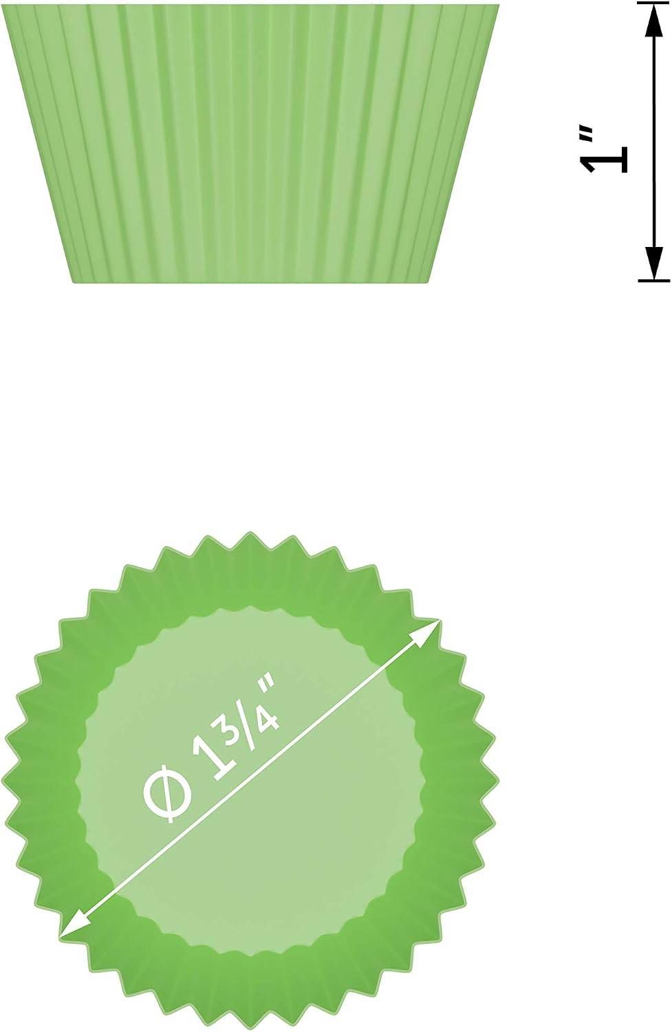 Bakerpan Silicone Mini Cupcake Liners 24 Pack - Reusable Non-Stick Muffin Cups - BPA-Free Baking Cups for Mini Muffin Pan, Candy & Chocolate Molds, 4 Vibrant Colors