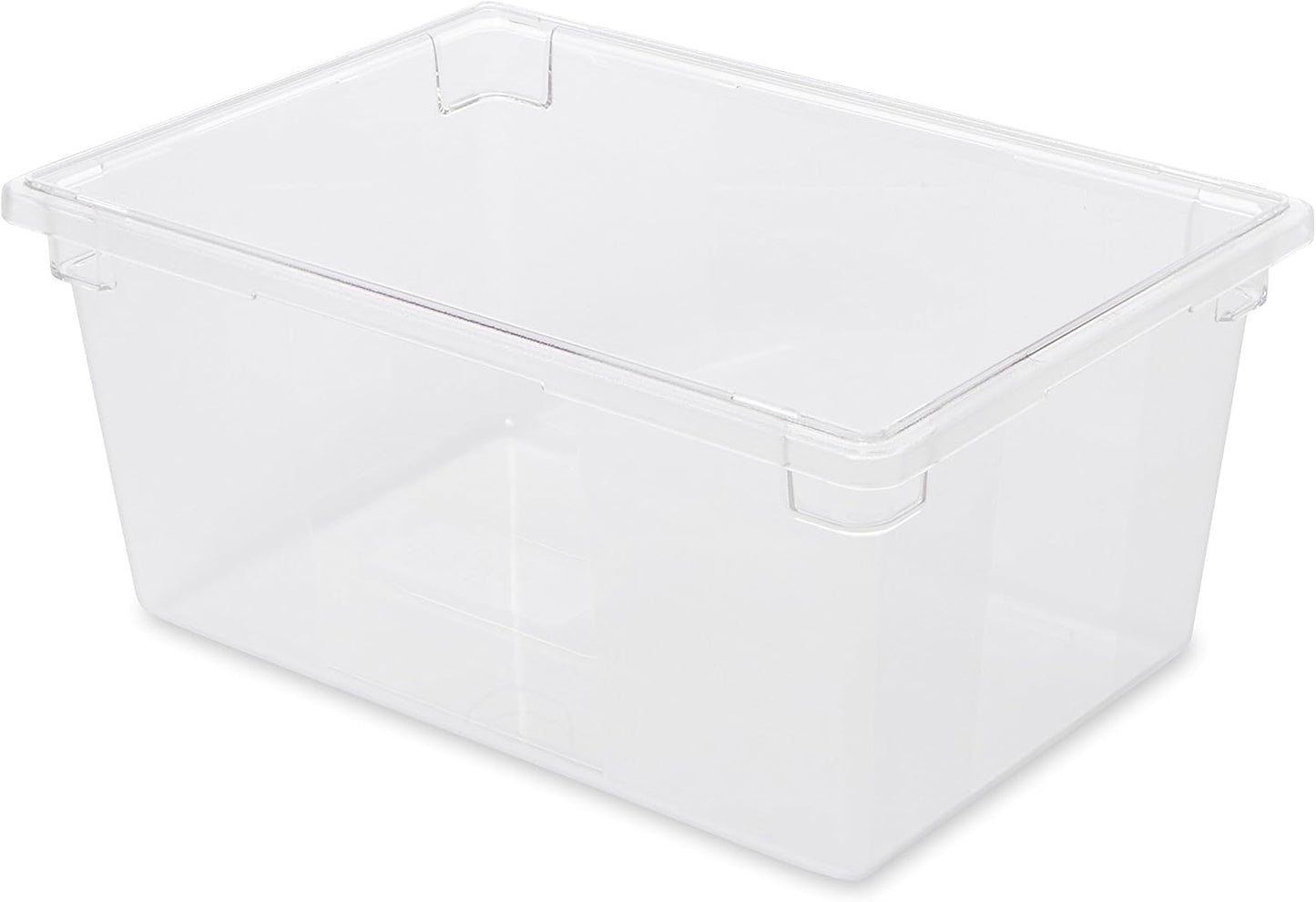 Rubbermaid Commercial Products Polycarbonate Food Storage Box/Tote, 2 Gallon, Clear, for Restaurant/Kitchen/Cafeteria