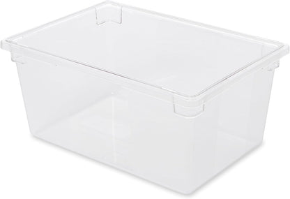 Rubbermaid Commercial Products Polycarbonate Food Storage Box/Tote, 2 Gallon, Clear, for Restaurant/Kitchen/Cafeteria