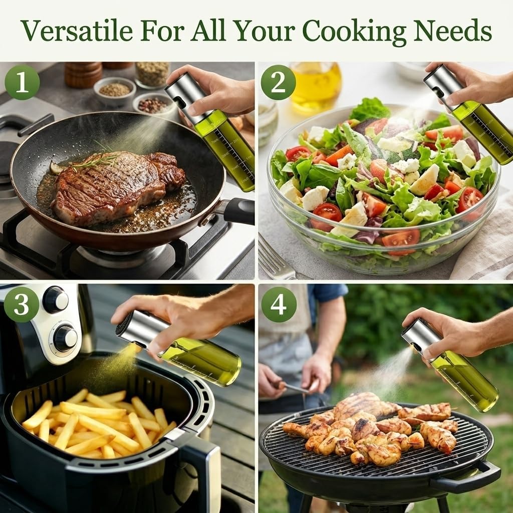 Oil Sprayer for Cooking - Olive & Avocado Oil Spray Bottle
