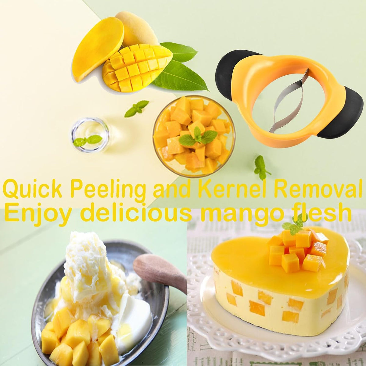 Mango Cutter Tool Mango Seed Remover Stainless Steel Blade Mango Corer