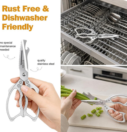 Kitchen Scissors Detachable Shears Poultry Shears with Sheath