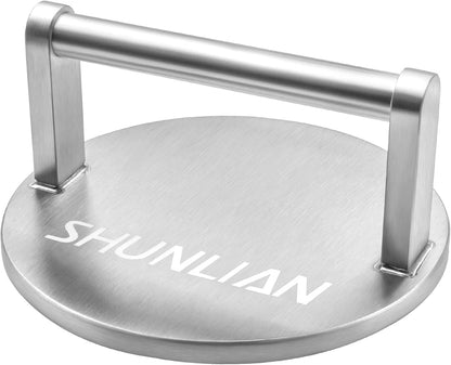 3.1lb Smash Burger Press 6" Stainless Steel Burger Smasher Tool