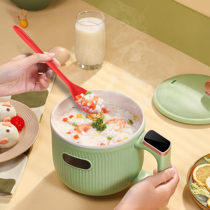 3 Pcs Silicone Spoons Set of 7.9 10.6 14.2 inch for Cooking, Heat Resistant Kitchen Spoons for Mixing, Stirring, and Serving, Small to Large Non Stick (Green)