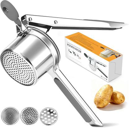 Potato Ricer for Mashed Potatoes-Stainless Steel 15oz
