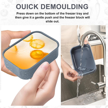 8 PCS 1 Cup Silicone Freezer Molds with Lids, Reusable Leak-Proof Soup Containers, Ice Trays Food Storage Trays for Meal Prep, Soups, Sauces, Stews, Dishwasher Safe(Grey, 250, Milliliters)