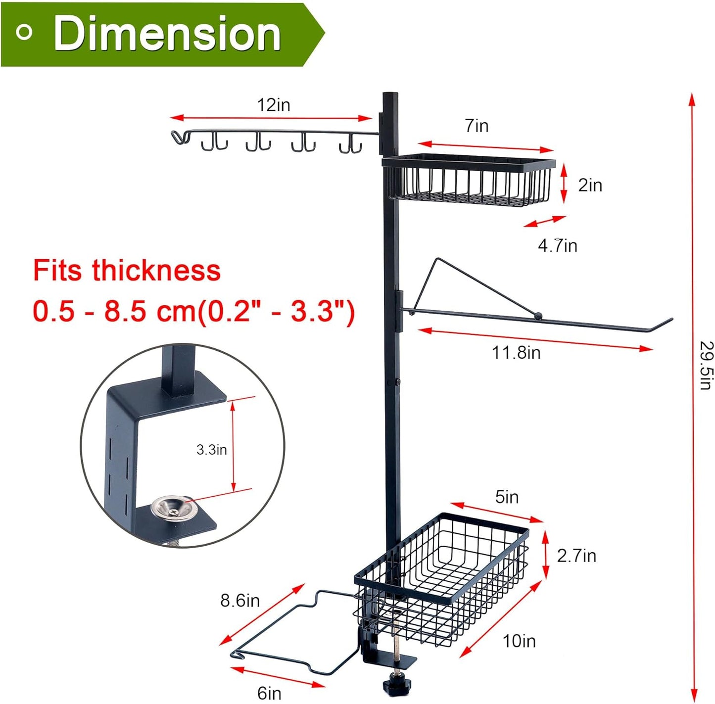 Griddle Caddy for Blackstone, 5-in-1 Outdoor Grill Organizer with Hanging Trash Bag Holder | Grill Tool Holder for Camping BBQ Accessories Storage | Grilling Gifts for Men, Dad, Father's Day
