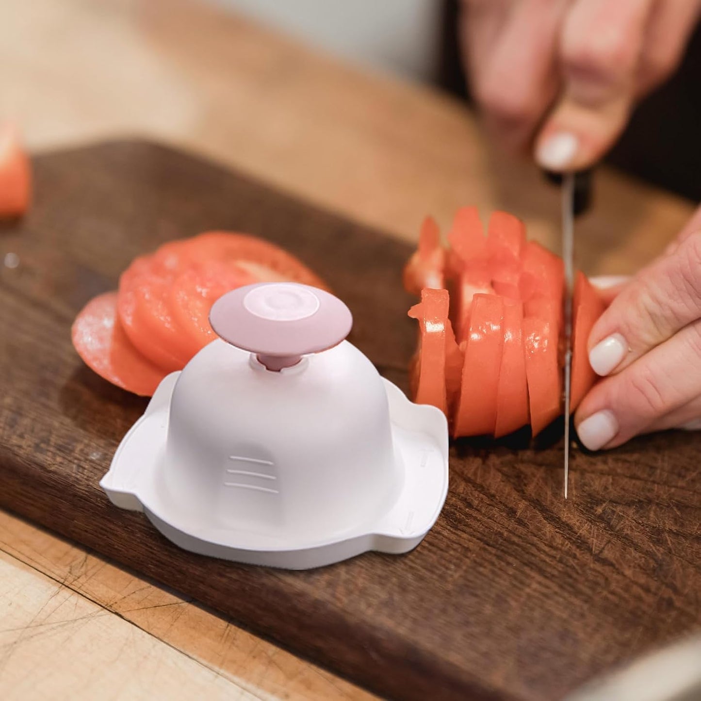 Hemoton Food Safety Holder for Mandoline Slicer 2 Pack Vegetable Slicer Finger Protector Kitchen Gadget Hand Guard 4.33X3.93X2.36 Inch Stable Grip for Safe Cutting and Grating