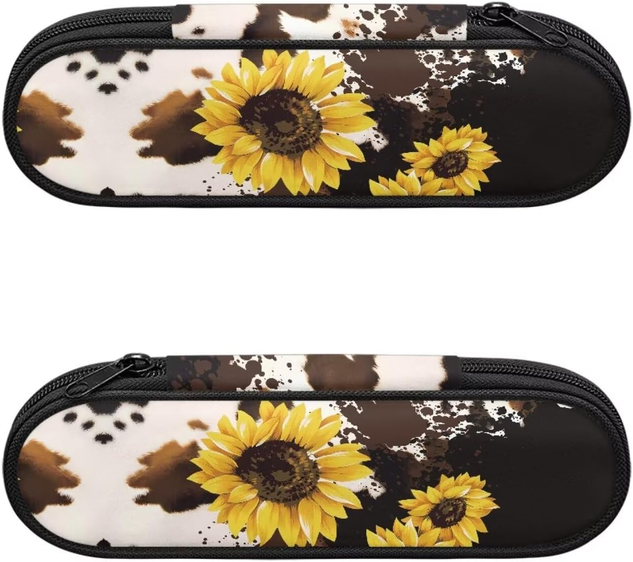 Travel Cutlery Set with Case for Kids Portable Utensil Case Reusable Silverware Pouch for School Travel Lunch Capybara Flower