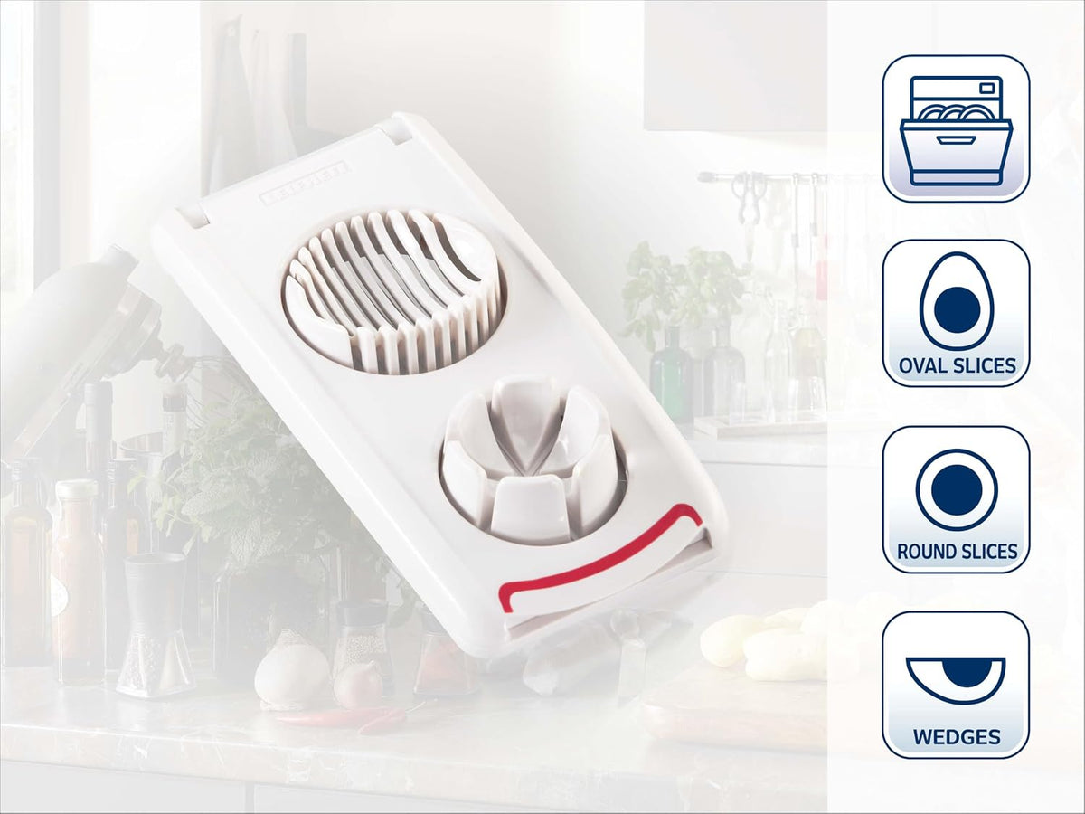 Leifheit Combi Egg Cutter, White/Red