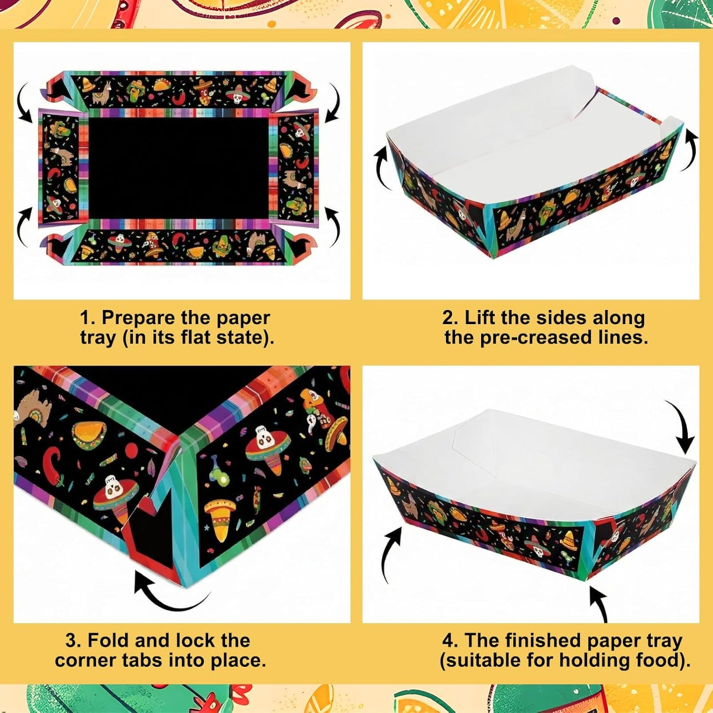 31 Pcs Taco Bar Supplies Kit Serving Party Mexican Party Decoration Fiesta Tacos Food and Tequila Decoration Fiesta Bar Sign 3 Dividers Food Trays Paper Cups and Snack Holder for Taco Tuesday Supplies
