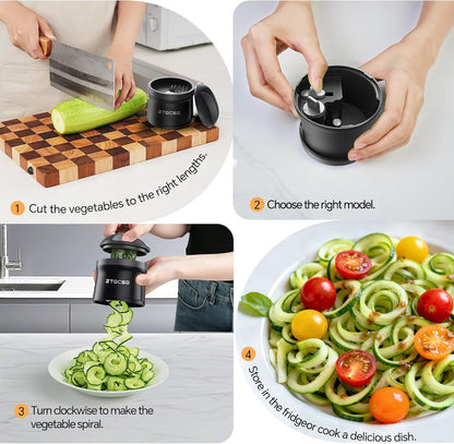 5 in 1 Safe Vegetable Mandoline Slicer for Kitchen, Adjustable Thickness