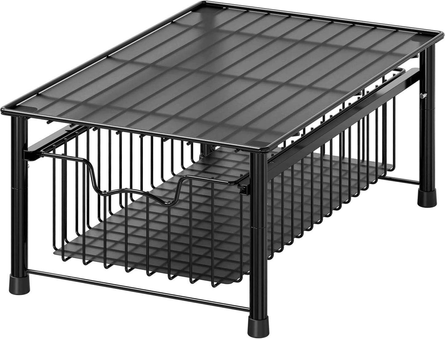 Simple Houseware Stackable Basket Drawer, Chrome