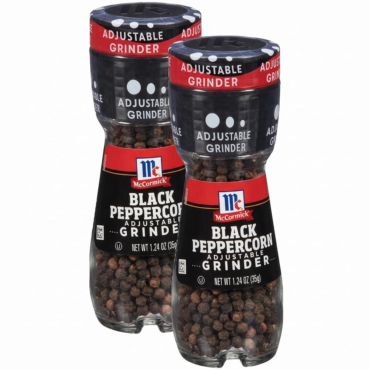 McCormick Black Peppercorn Grinder, 1.24 oz