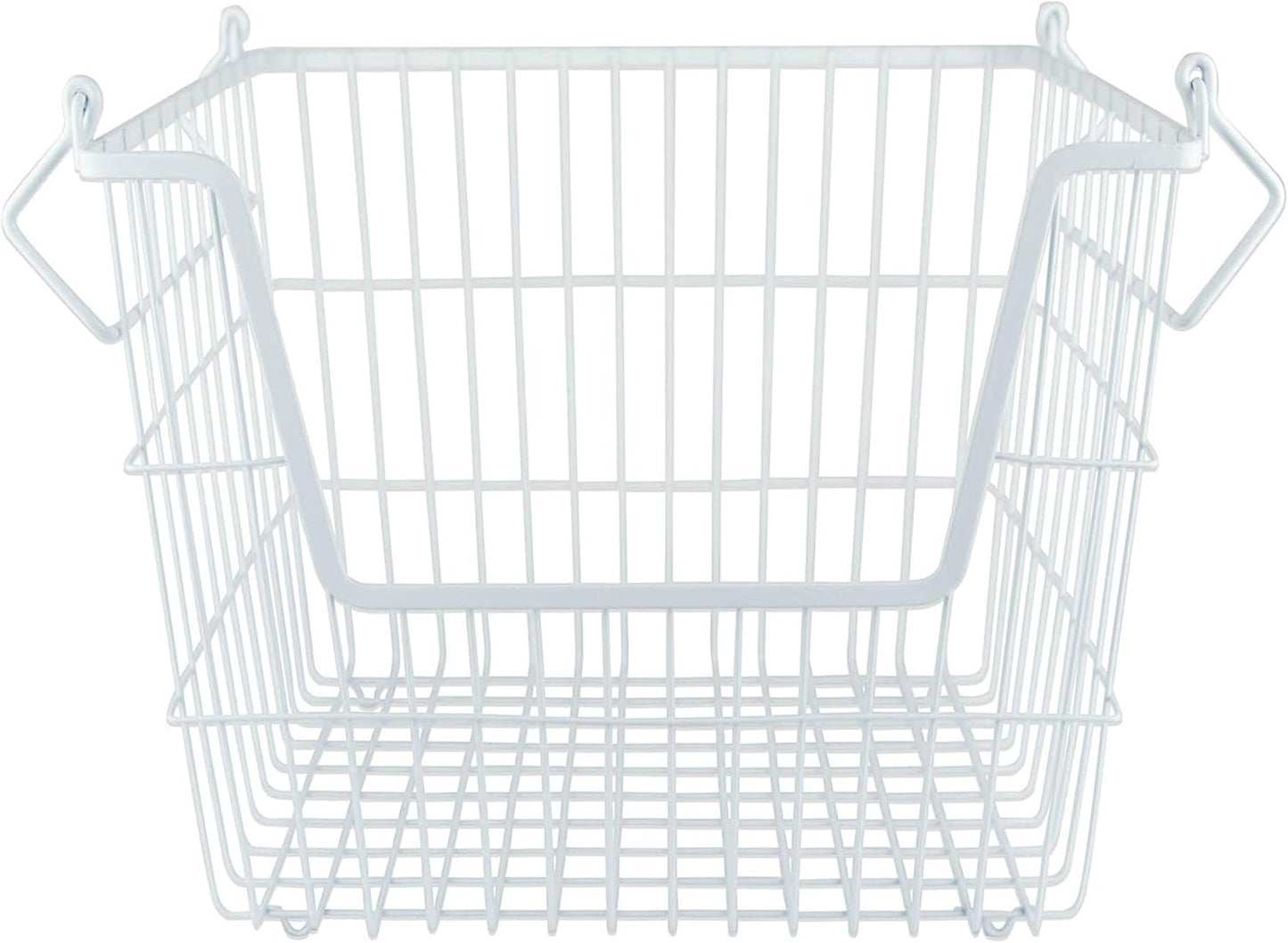DII Metal Wire Mesh Stackable Utility Storage Bin, Small Round, 12x12x10", Bronze