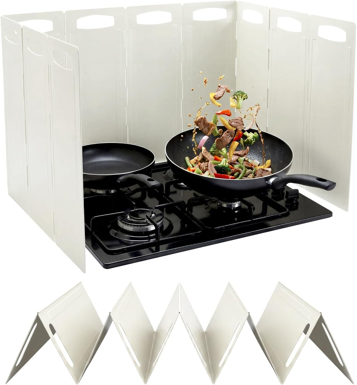 10 Sided Foldable Stove Guard Splatter Shield with Storage Bag