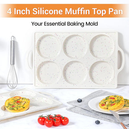 Silicone Muffin Pans for Baking, Metal Reinforced Frame 12 Cups Regular Size Silicone Cupcake Pan Nonstick Muffin Tin for Baking Muffin, Cupcake, Frittatas,BPA Free, Silicone Molds Dishwasher Safe