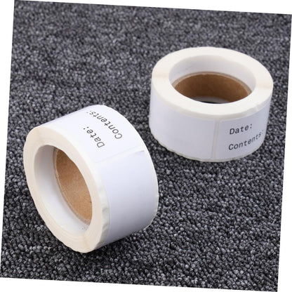 ARTIBETTER 2 Rolls Food Date Labels Adhesive Record Date Stickers for Kitchen DIY Classified Index Paste Waterproof and Sturdy Suitable for Food Storage and Organization