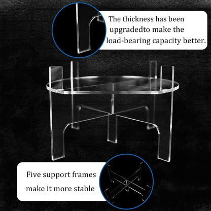 Acrylic Beverage Dispenser Stand, Glass Water Juice Drink Beverage Dispenser Floor Pitcher Stand Base for Parties and Catering Events, Fit Max 9 Inch Diameter of Water Dispenser Glass Drink