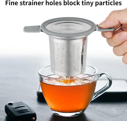 Ohtomber Stainless Steel Fine Mesh Tea Infuser for Loose Leaf Tea
