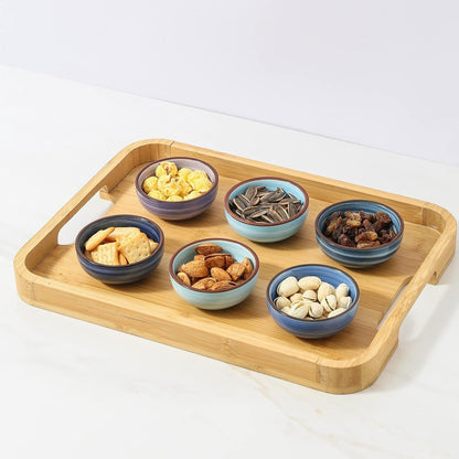 Selamica Ceramic 2.6 OZ Soy Sauce Dish, Set of 6, Matte Black
