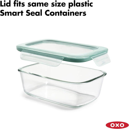 OXO Good Grips 3.5 Cup Smart Seal Airtight Glass Rectangle Food Storage Container