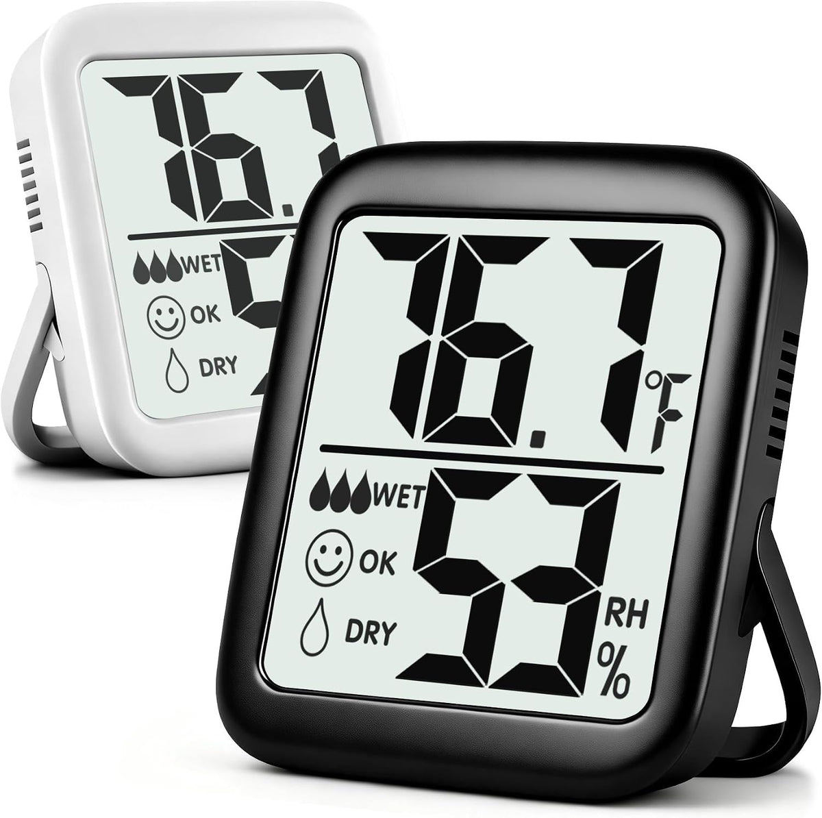 Antonki 2 Pack Room Thermometer Indoor Hygrometer