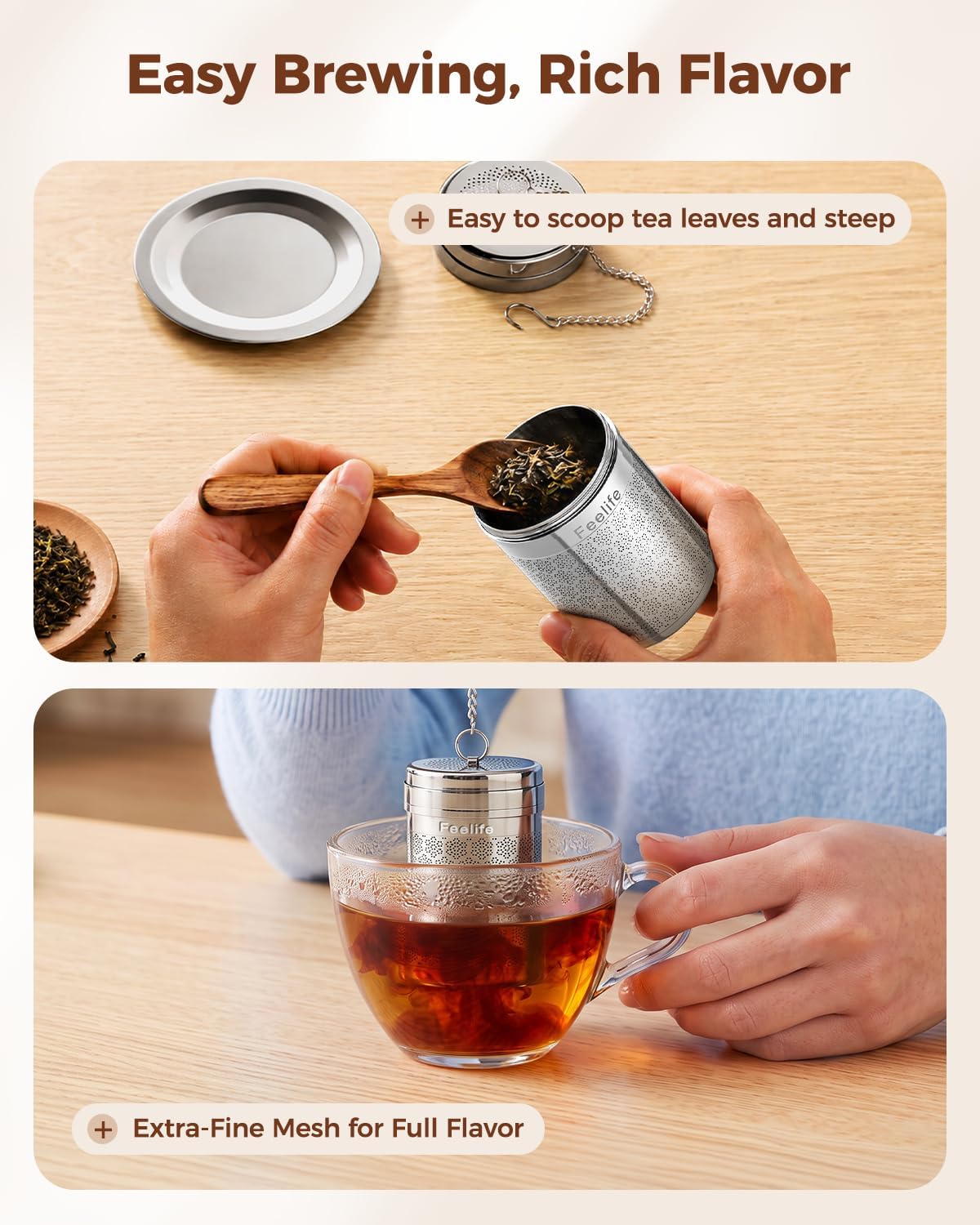 Mini Snowflake Stainless Steel Tea Infuser for Loose Leaf Tea Ball