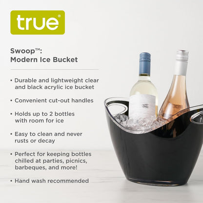 True Galvanized Tub, Large Ice Buckets for Parties, Beverage Cooler for Beer, Wine, Soda, Bottled Water, Rustic Beverage Tub, Drink Bucket for Indoor & Outdoor Party, 6.3 Gal (23.8 Liters), Set of 1