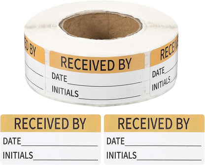 PATIKIL 500 Pcs Expired Date Label Stickers Roll, 2 x 1 Inch Removable Inventory Labels Adhesive Food Sticker Roll for Marking Organizing Inventory and Food Container, White and Black