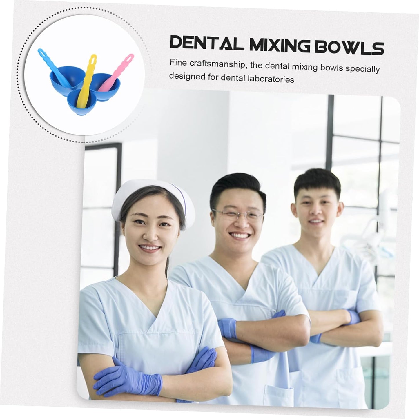 6-Piece Silicone Mixing Bowl Set Reusable Plaster Mixing Bowls Stirring Stick Small for Lab Use Easy to Clean and Sturdy