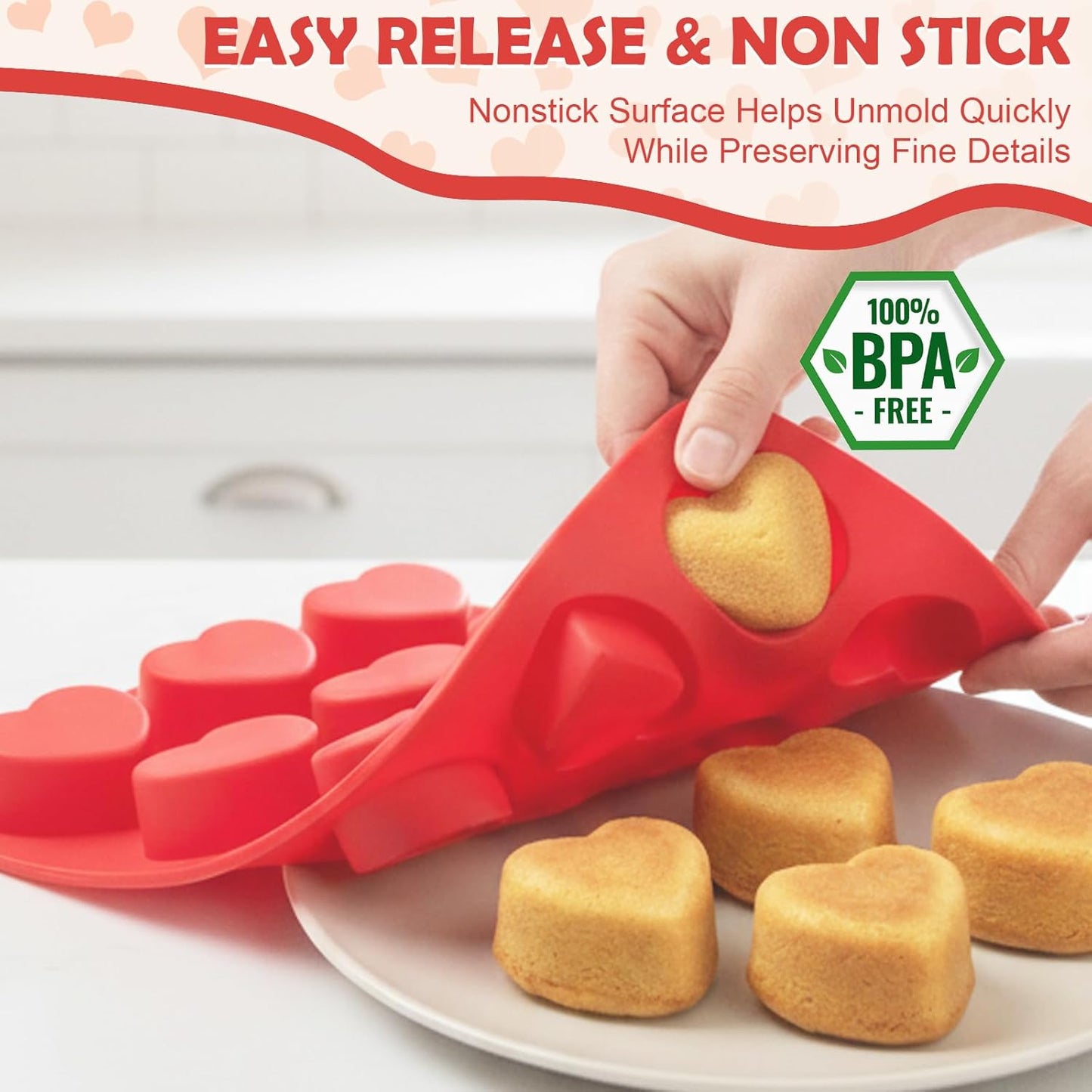 HKNMTT Silicone Muffin Pan for Baking, Cupcake Egg bites Brownie Mold 12 Cup Regular Size, Oven Safe BPA Free kitchen Appliances