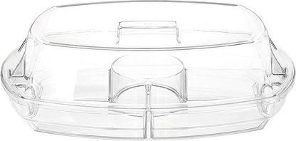 Prodyne SB-5 Flip-Lid Appetizers On Ice, 15", Clear