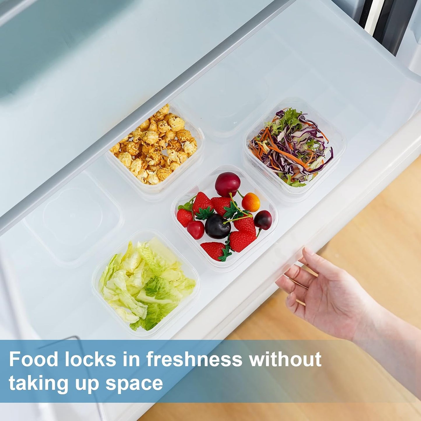 10 Pcs Meal Prep Containers, Reusable BPA Free Food Storage Containers with Lids, 12 oz Square Freezer Storage Boxes, Plastic Food Storage Container for Kitchen（12 x 12cm）