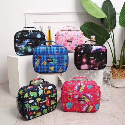 Lunch Bag for Kids Coole Lunch Box Tote for Women Girls Boys Children Student Insulated Bento Bag for School Work Picnic Outdoor Activities