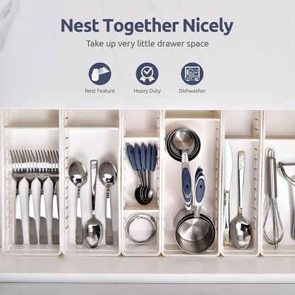 U-Taste 12 Piece Measuring Cups and Spoons Set in 18/8 Stainless Steel : 7 Measuring Cups & 5 Measuring Spoons