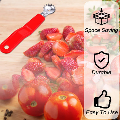 4 Pcs Tomato Corer Tool Strawberry Huller Stem Remover