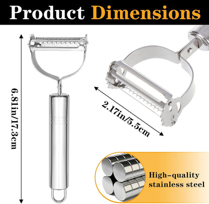 Vegetable Peeler, Multifunction Potato Peelers Stainless Steel Julienne Peeler for Carrots Potatoes Cucumber Squash Melons Fruit