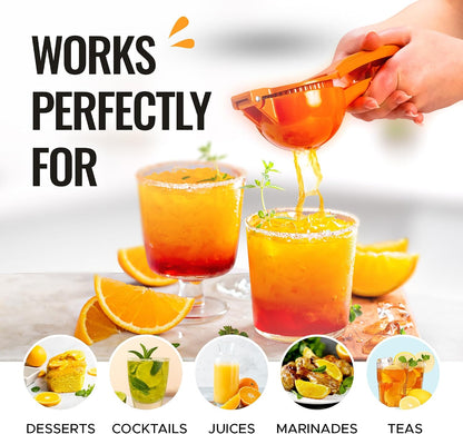 Zulay Kitchen Metal Orange Squeezer